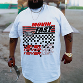 Plus Size White Movin Fast T-Shirt